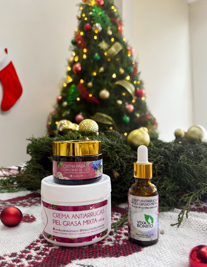 🎁Promoción 2 Viva Bonito🎁 Serum antiarrugas con ácido hialurónico, crema antiarrugas y tónico facial